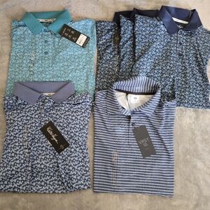 5 Walter Hagen Golf Polos And 1 Vrst Golf Polo